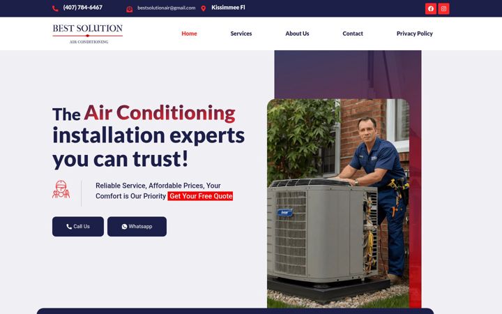 Screenshot of bestsolutionac.com