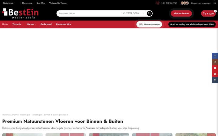 Ekrānuzņēmums no beststein.nl