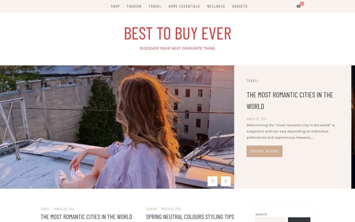 Screenshot of besttobuyever.com