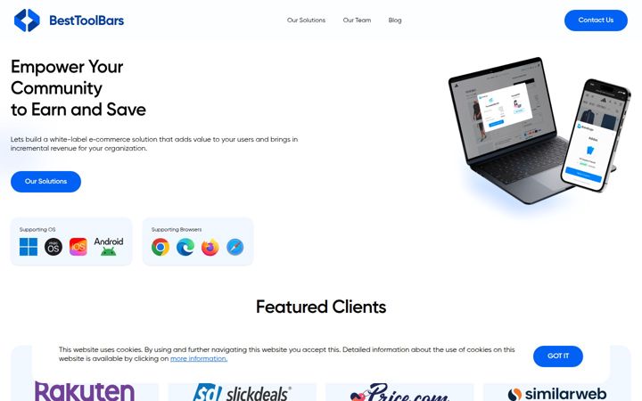 Screenshot of besttoolbars.net