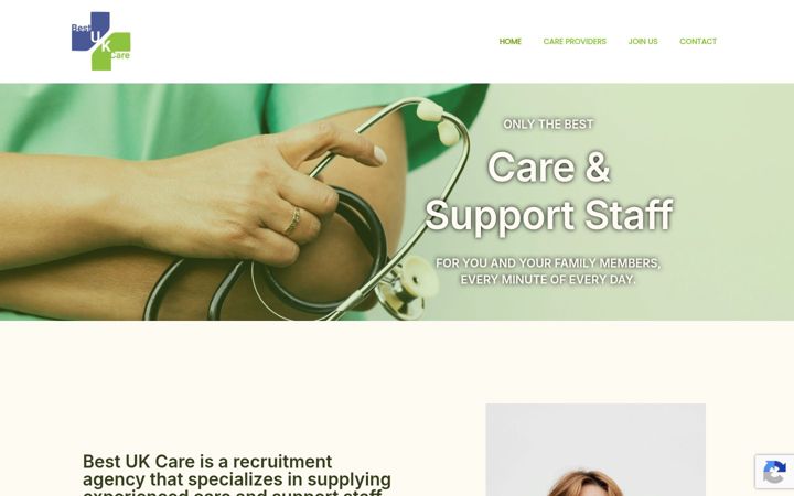 Screenshot of bestukcare.co.uk