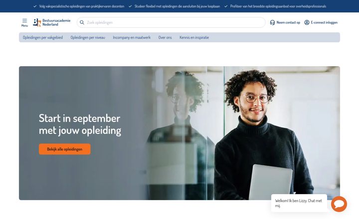 Ekrānuzņēmums no bestuursacademie.nl