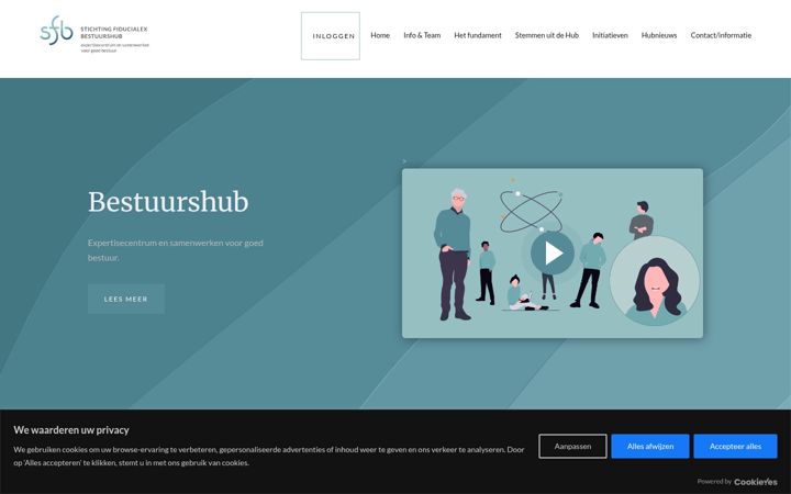 Ekrānuzņēmums no bestuurshub.nl