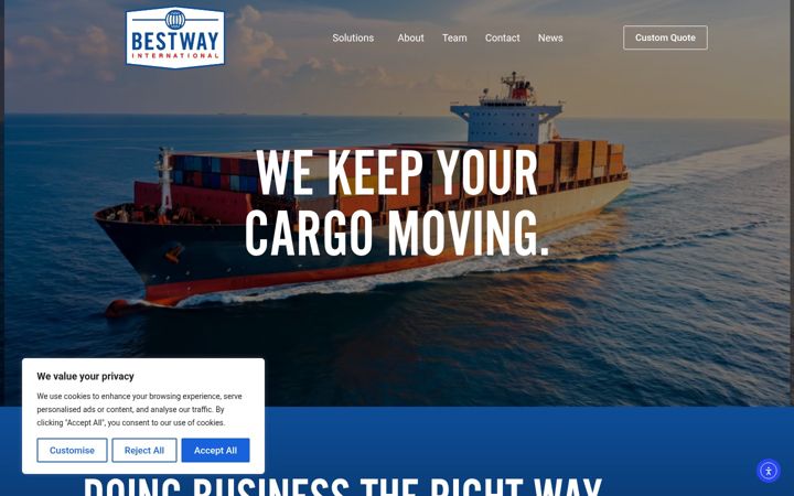 Screenshot of bestway-intl.com