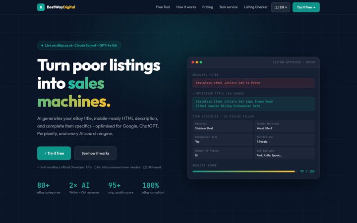 Screenshot of bestwaydigital.co.uk