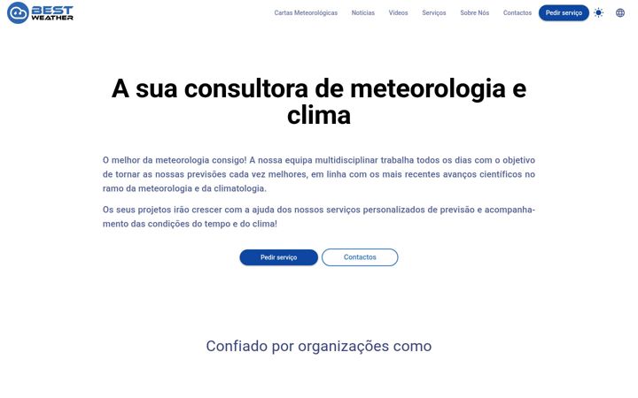 Snímek obrazovky bestweather.org