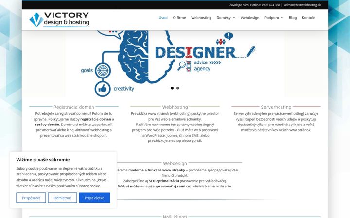 Screenshot of bestwebhosting.sk