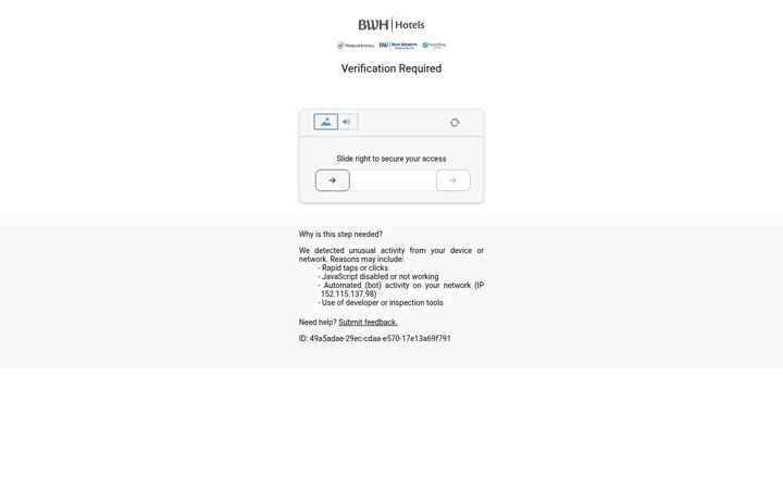 Screenshot di bestwestern.com