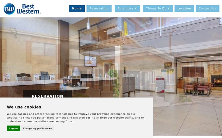 Screenshot of bestwesternoakbrookinn.com