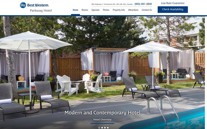 Screenshot of bestwesternparkway.com