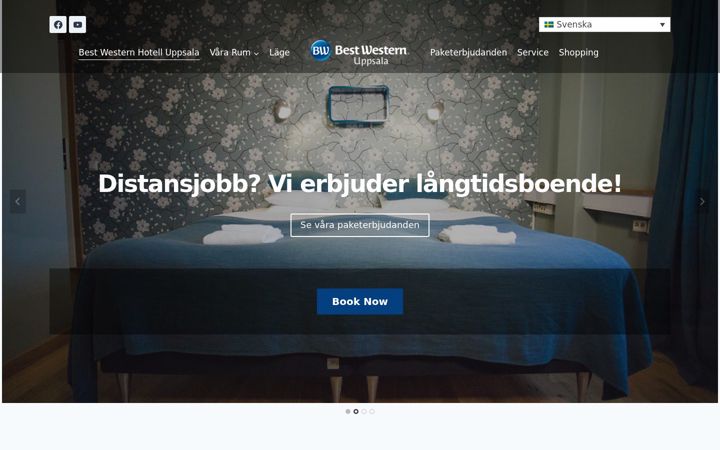 Screenshot of bestwesternuppsala.se