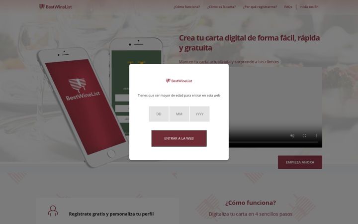 Screenshot of bestwinelist.com