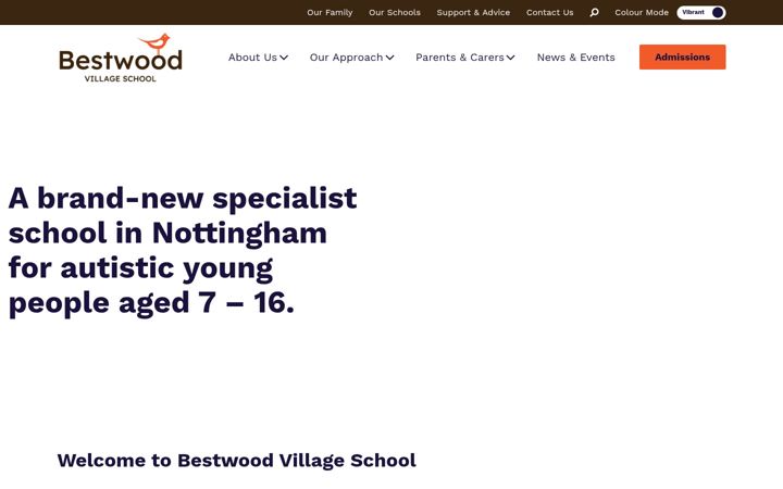 Screenshot of bestwoodvillageschool.co.uk