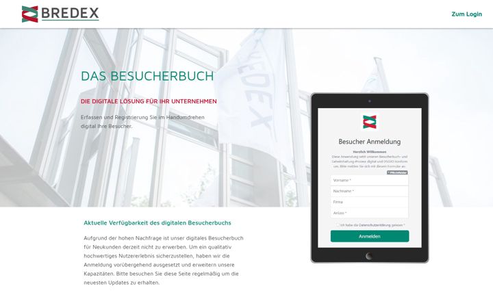 Screenshot of besucherbuch.digital