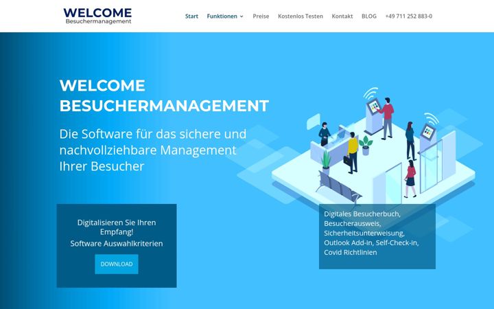 Screenshot of besuchermanagement.net