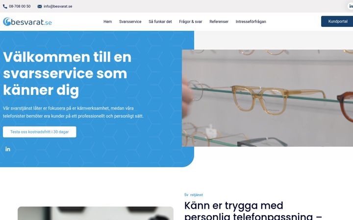 Screenshot of besvarat.se