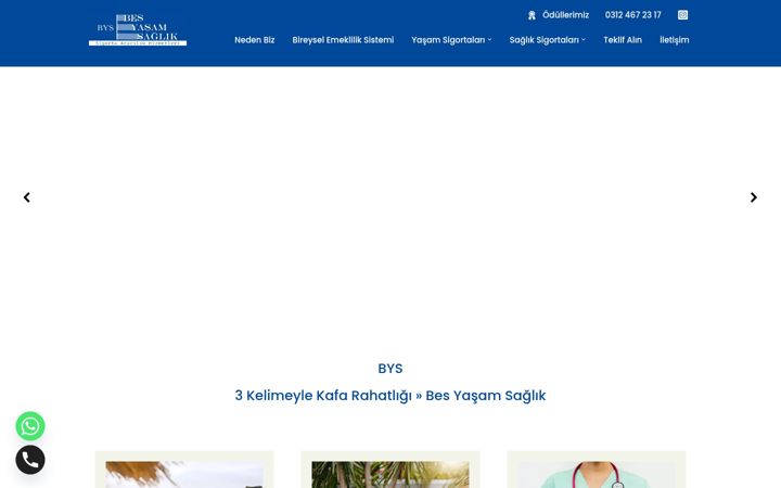 Screenshot of besyasamsaglik.com