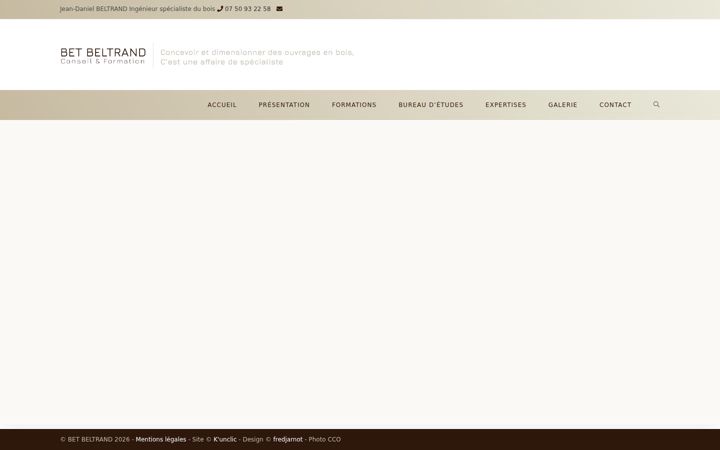 Screenshot of bet-beltrand.com
