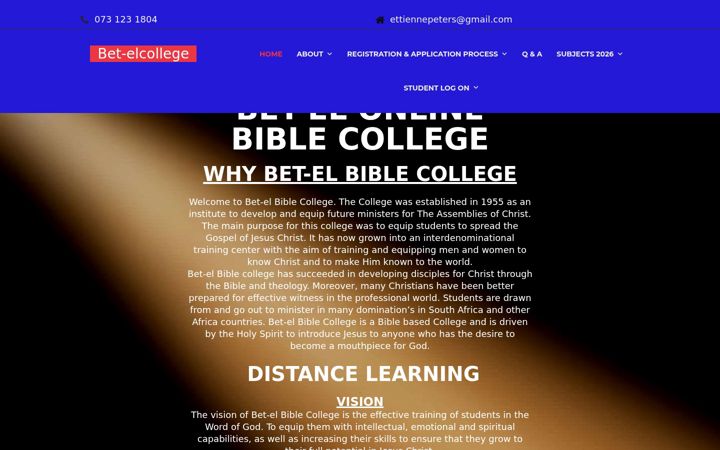 Screenshot of bet-elcollege.org
