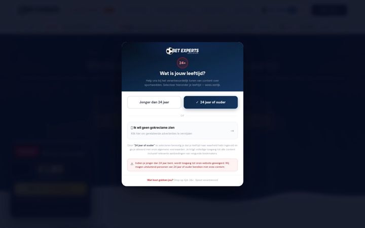 Screenshot του bet-experts.nl