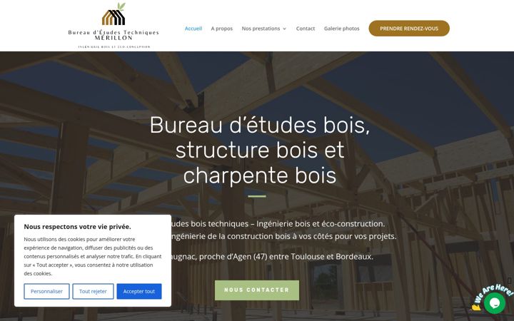 Screenshot ta' bet-merillon.fr