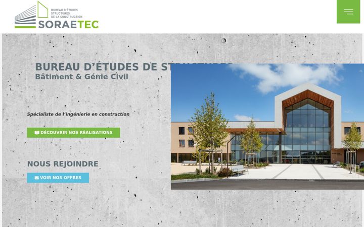 Screenshot of bet-soraetec.fr