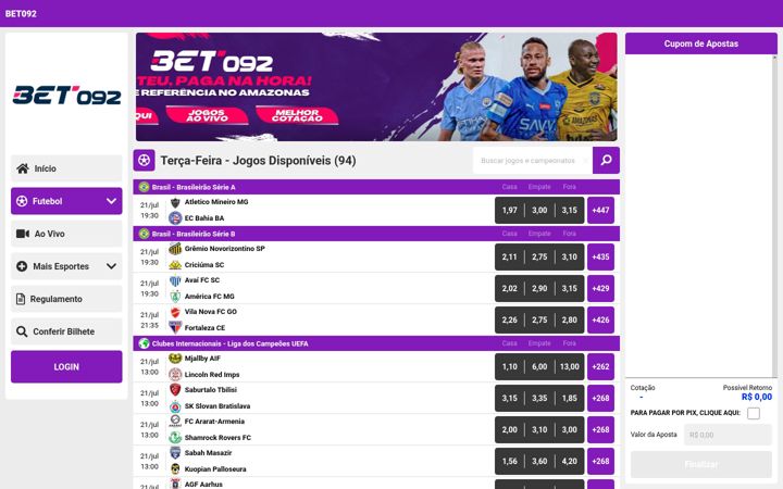 Screenshot of bet092.net
