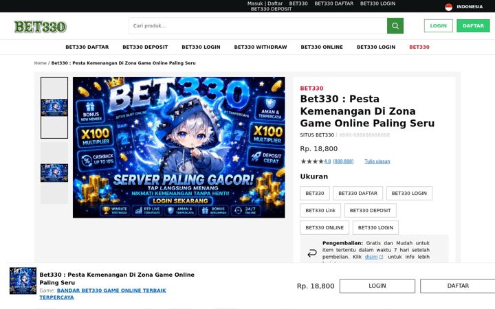 Captura de pantalla de bet330.org