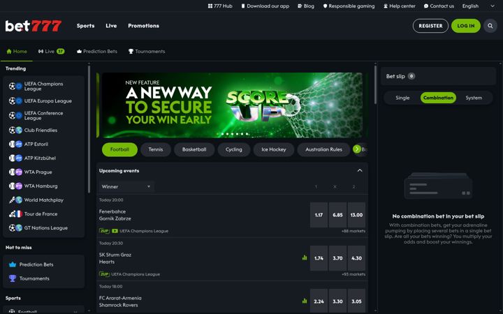 Screenshot of bet777.be