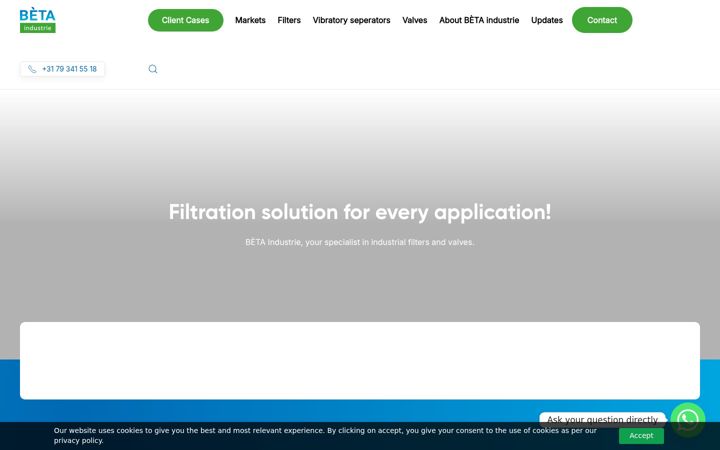 Screenshot of beta-industrie.com