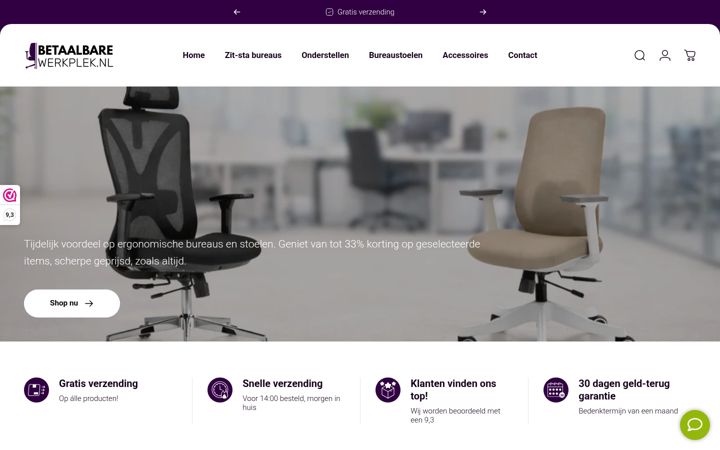 Zrzut ekranu betaalbarewerkplek.nl