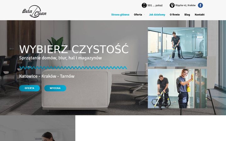 Screenshot of betaclean.pl
