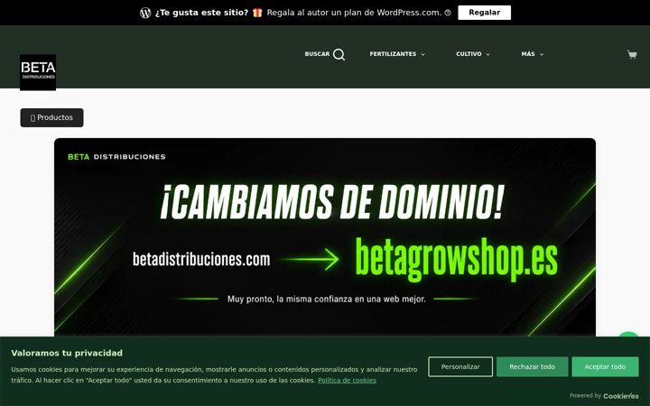Screenshot of betadistribuciones.com