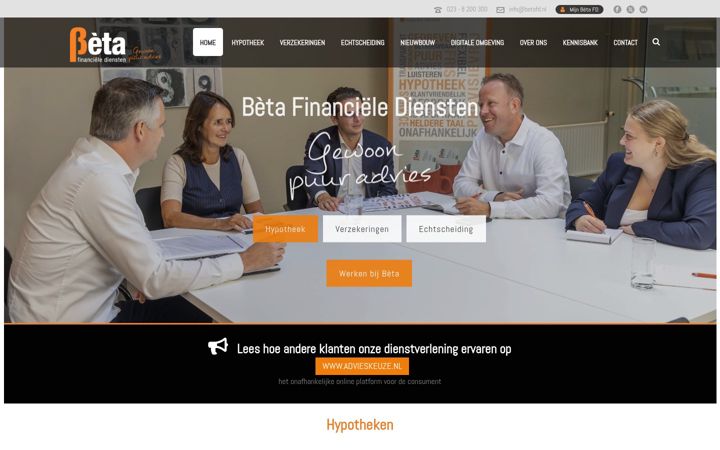 Screenshot of betafd.nl