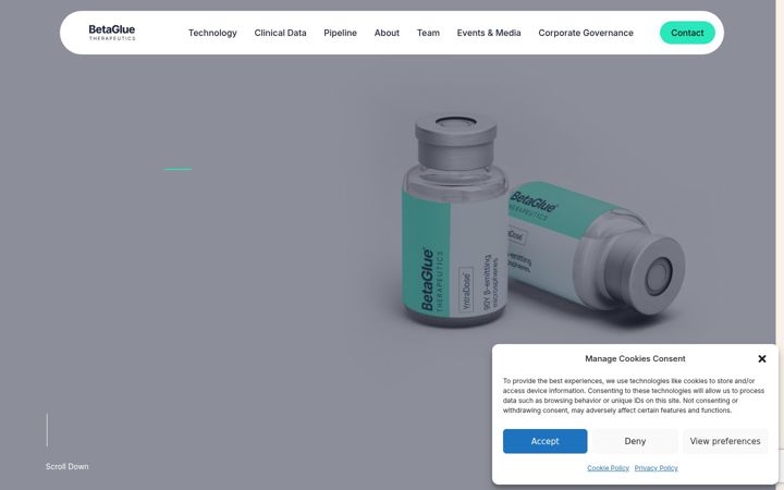 Screenshot of betaglue.com