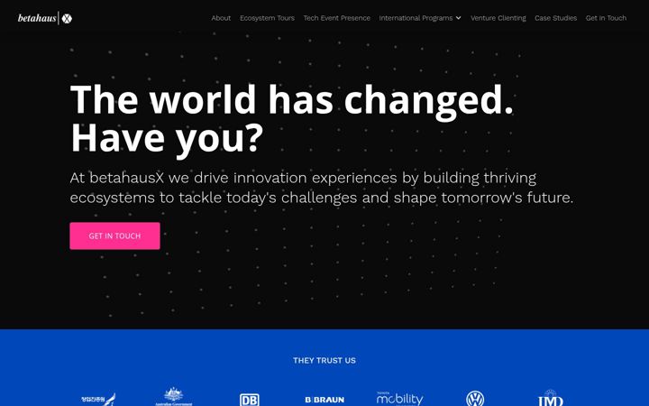 Screenshot of betahausx.com