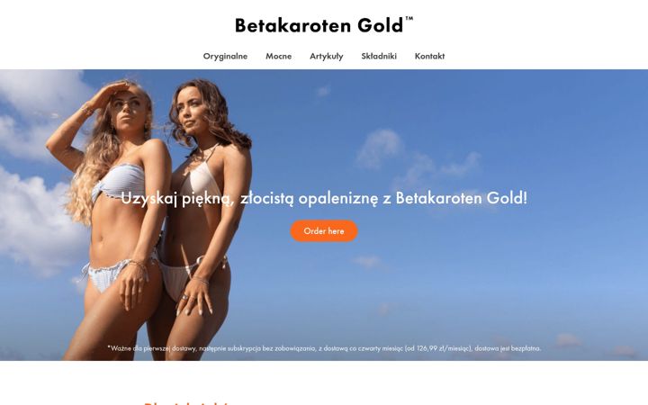 Screenshot of betakarotengold.pl