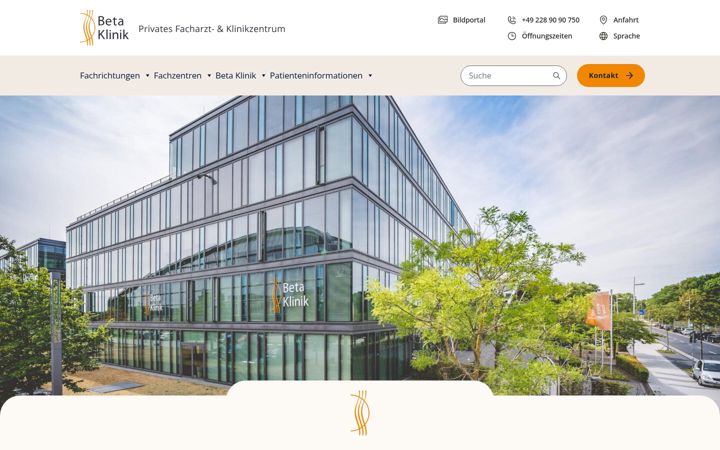 Screenshot of betaklinik.de