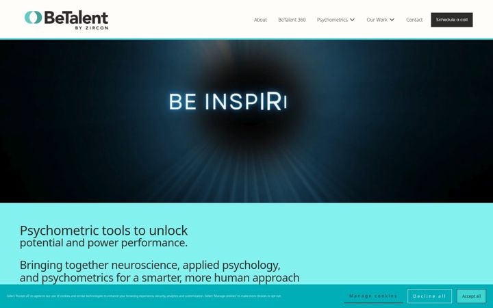 Screenshot of betalent.com