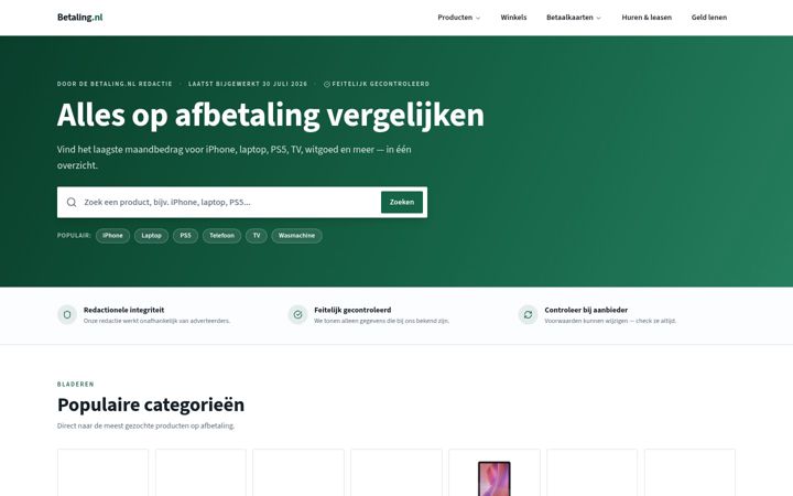 Screenshot of betaling.nl