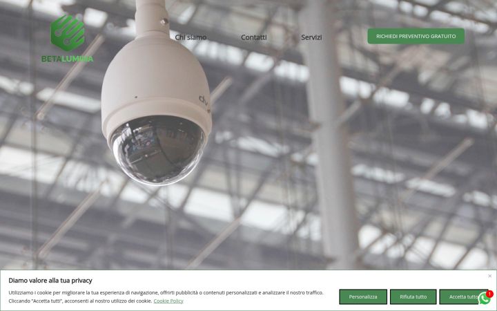 Screenshot of betalumina.com