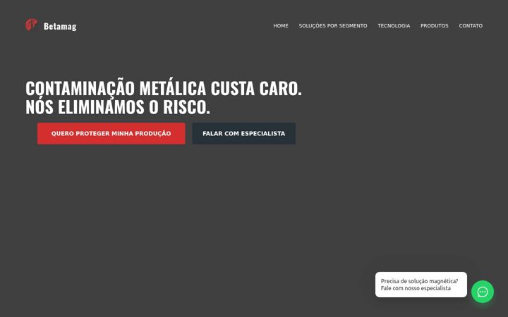 Screenshot of betamag.com.br