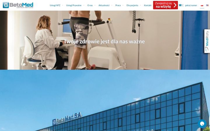 Captura de pantalla de betamed.pl