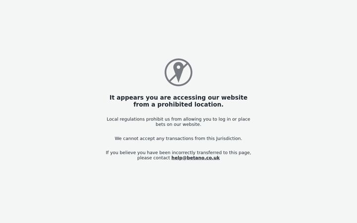 Screenshot of betano.co.uk