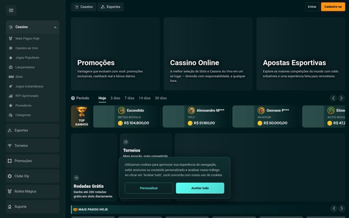 Screenshot of betao.bet.br