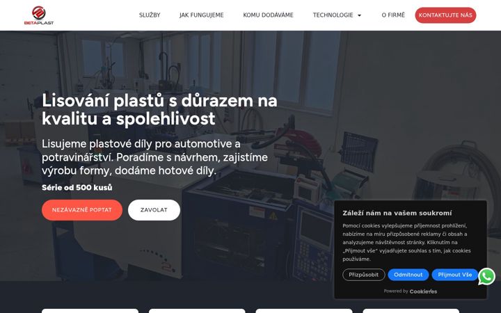 Screenshot of betaplast.cz