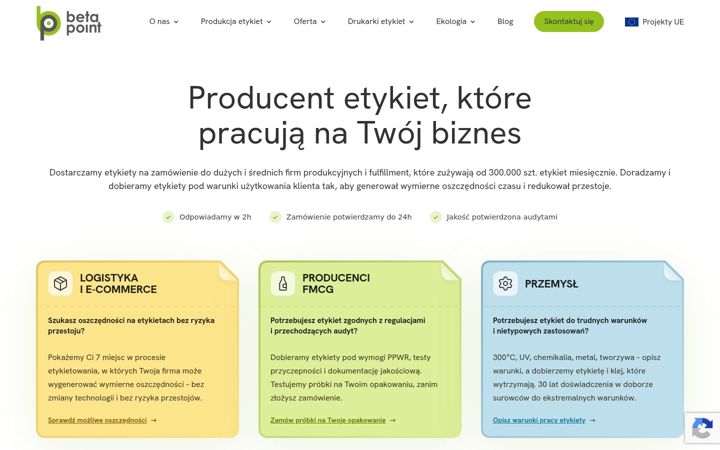 Screenshot van betapoint.eu