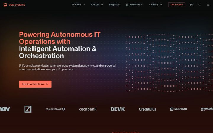 Screenshot of betasystems.com