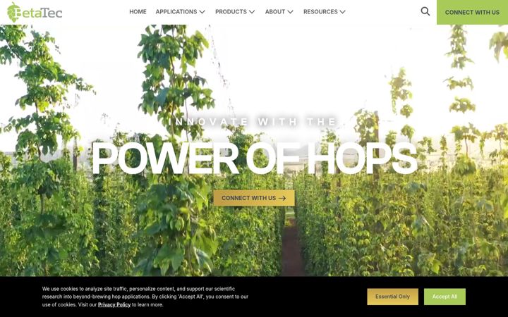 Screenshot of betatec.com