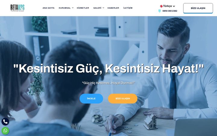 Screenshot of betaups.com.tr